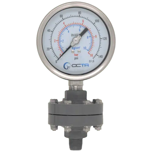 pressure gauge diaphragm octa uPVC GS100 front.png.webp